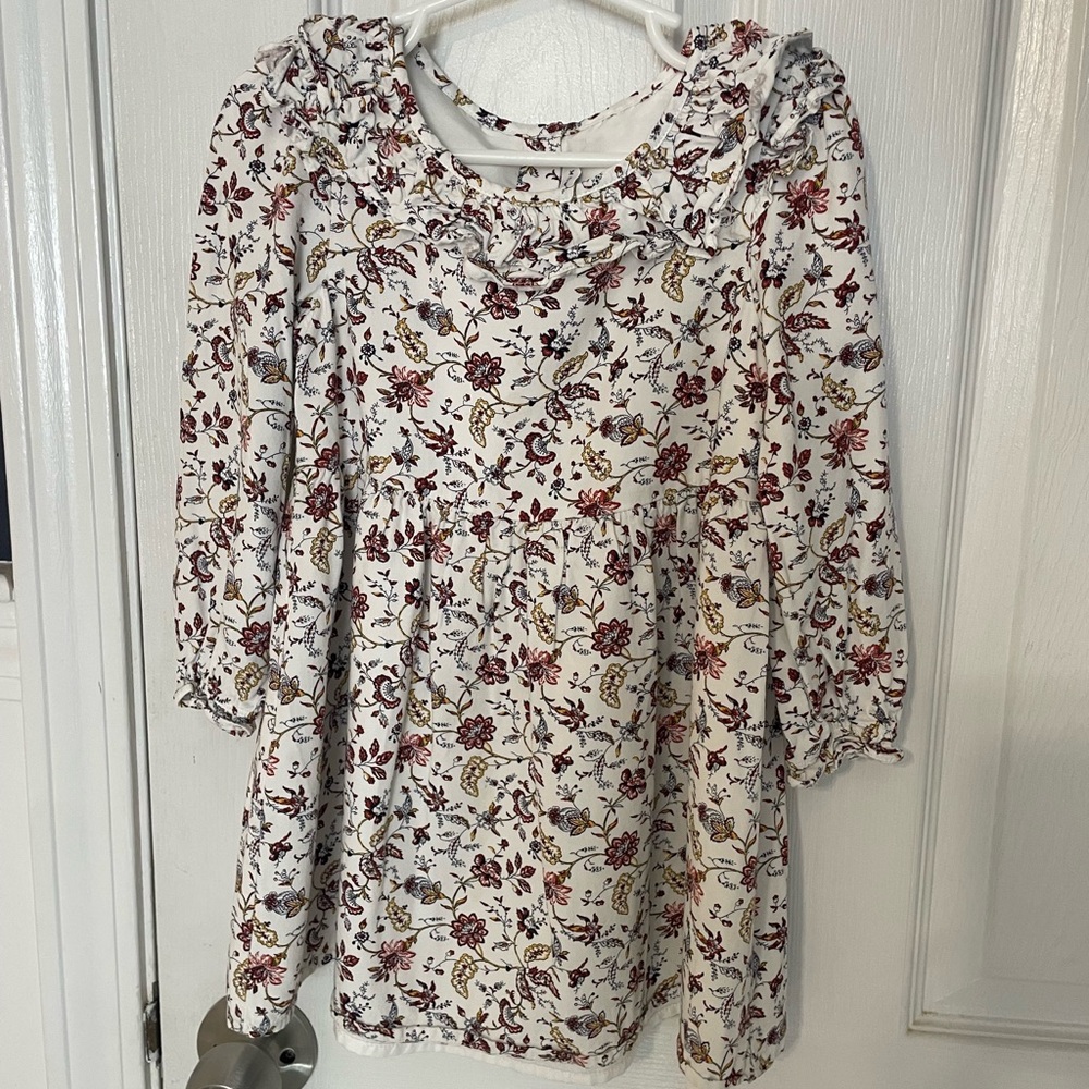 Janie and Jack White Floral Dress
